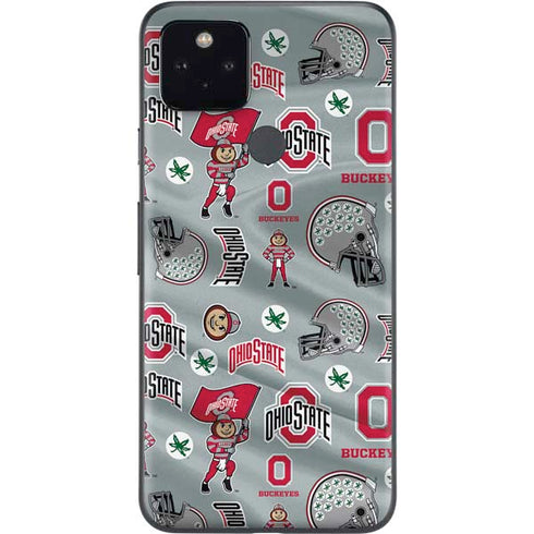 Ohio State University Pattern Google Pixel 5a Skin
